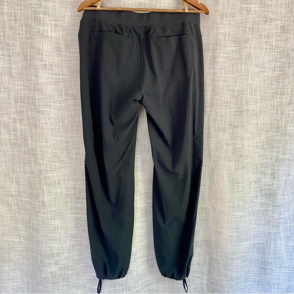 Athleta Gray Ribbed Drawstring Joggers Track Hiking Pants Size 12 - Picture 4 of 8